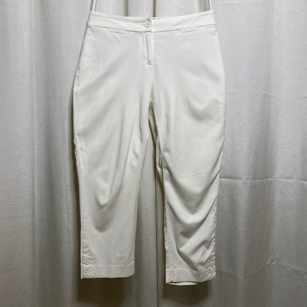 Talbots Capri Pants Womens 4P Elevated Basics Coastal Minimalist Sailor Chic